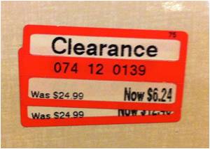 clearance tags
